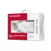 Seinälaturi Axagon ACU-PD30W 1x QC3.0/AFC/FCP/PD Type-C 30W valkoinen