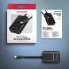 Axagon ADM2-CM USB-C-sovitin M.2 NVMe SATA 10Gbps musta