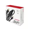 Axagon ADR-210B aktiivinen jatko-/toistinkaapeli USB 2.0 A-uros B-urokseen, 10 m