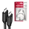 Axagon BUCM3-CM30AB SPEED USB-C <> USB-C 3.2 Gen 1 -kaapeli 3 m