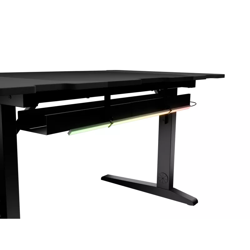 Suora tietokonepöytä GENESIS NDS-2249 musta MDF 140x75cm