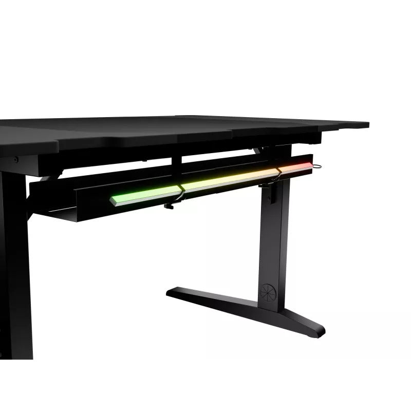 Suora tietokonepöytä GENESIS NDS-2249 musta MDF 140x75cm