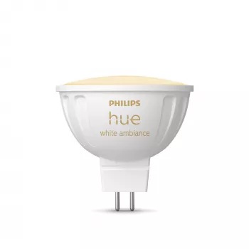 Philips Hue White Ambiance MR16 – älykäs valaisin, älylamppu, Bluetooth/Zigbee, valkoinen, LED, GU5.3, MR16