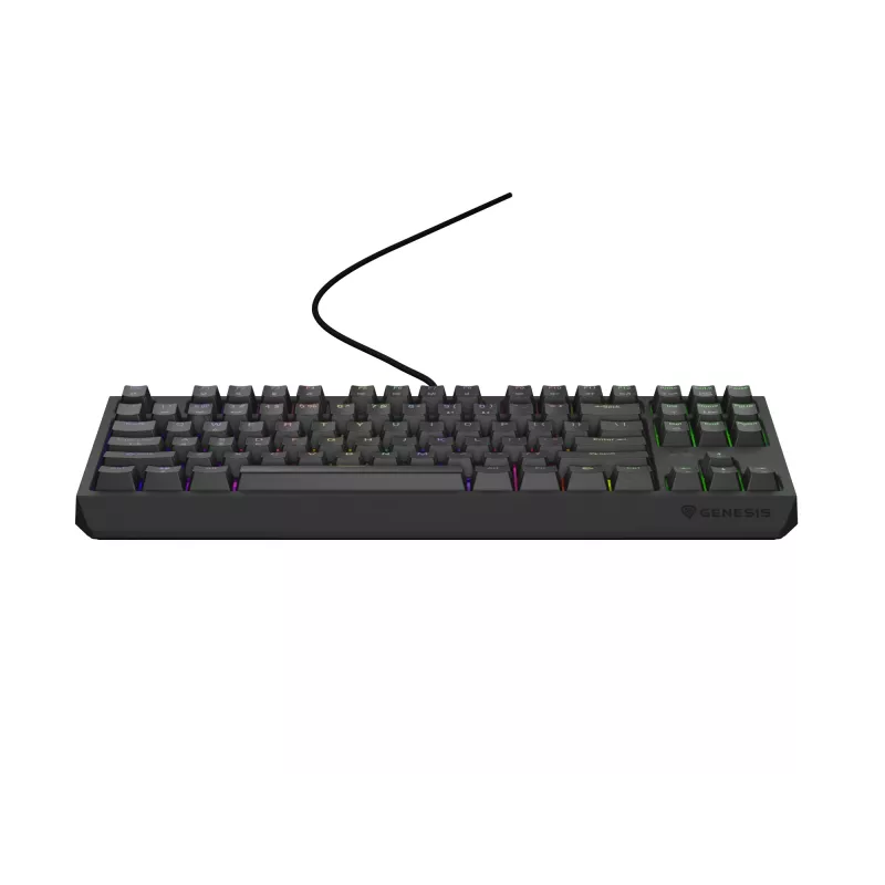 Genesis Thor 230 TKL langallinen mekaaninen pelinäppäimistö, US, musta, Outemu Red