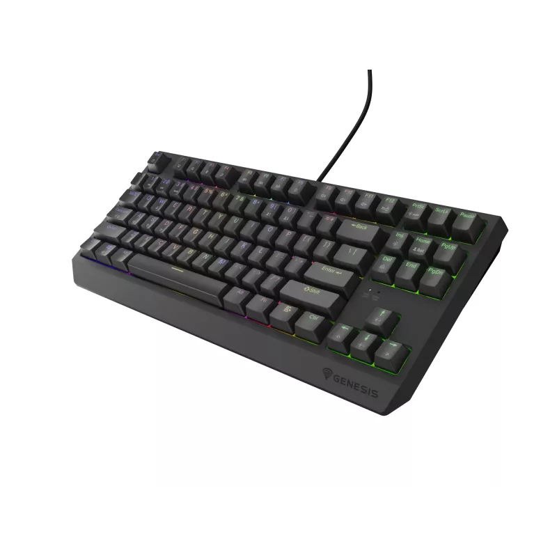 Genesis Thor 230 TKL langallinen mekaaninen pelinäppäimistö, US, musta, Outemu Red