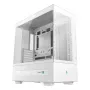 PC-kotelo DeepCool CH690 Tower valkoinen — ATX/microATX-tuki, LCD-näyttö, 3x 2,5 tuuman paikkaa, 1x 3,5 tuuman, GPU jopa 450 mm, CPU-jäähdyttimen korkeus 182 mm
