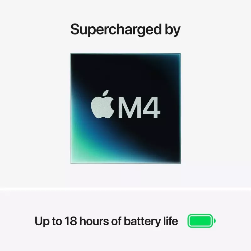 Kannettava Apple MacBook Air 13 tuumaa M4 10‑Core CPU 8‑Core GPU 16 GB RAM 256 GB SSD macOS