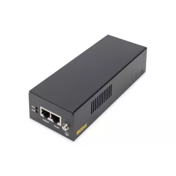 DIGITUS Gigabit Ethernet PoE++ -injektori, 802.3bt virtapinnit: 4/5(+),7/8(-) ja 3/6(+), 1/2(-), 85W