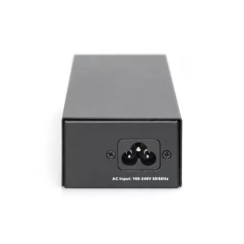 DIGITUS Gigabit Ethernet PoE++ -injektori, 802.3bt virtapinnit: 4/5(+),7/8(-) ja 3/6(+), 1/2(-), 85W