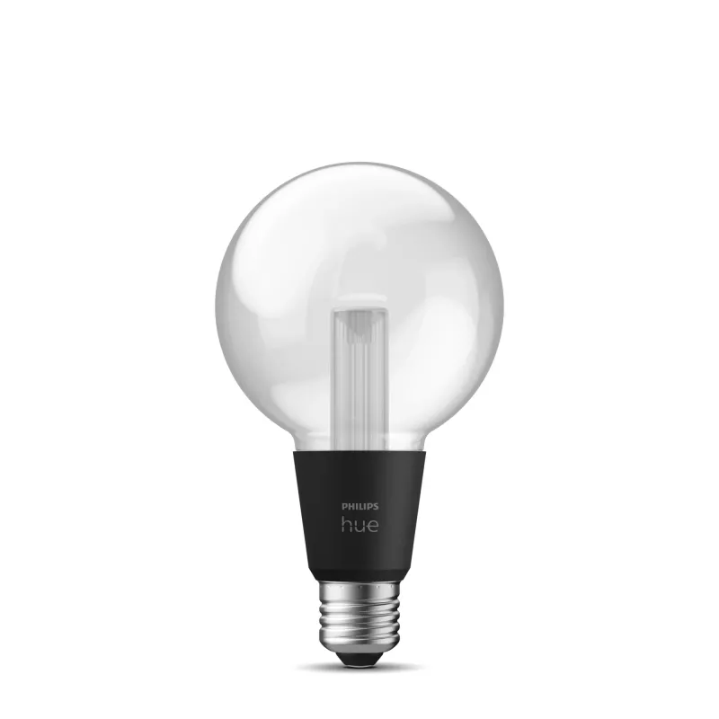 Älylamppu Philips Hue White and Colour Ambience G95 E27, 6,8 W, Bluetooth/Zigbee, läpinäkyvä