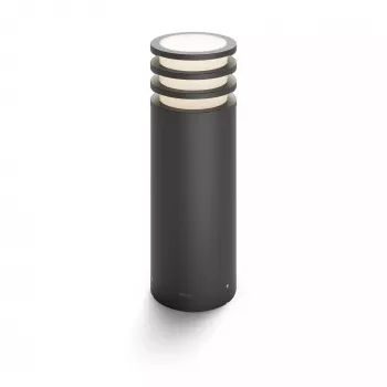 Philips Hue White Lucca ulkoseisontavalaisin, älykäs seisonnus-/pylväsvalaisin, Bluetooth/Zigbee, antrasiitti, LED, alumiini, E27