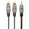 GEMBIRD 3,5 mm stereo - 2xRCA-pistoke, 1,5 m kaapeli - kullatut liittimet