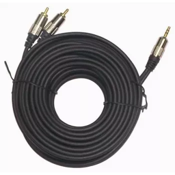 GEMBIRD 3,5 mm stereo - 2xRCA-pistoke, 1,5 m kaapeli - kullatut liittimet