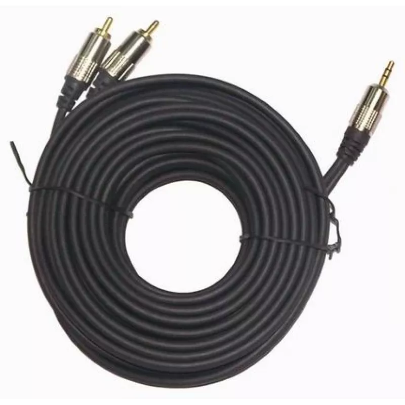 GEMBIRD 3,5 mm stereo - 2xRCA-pistoke, 1,5 m kaapeli - kullatut liittimet