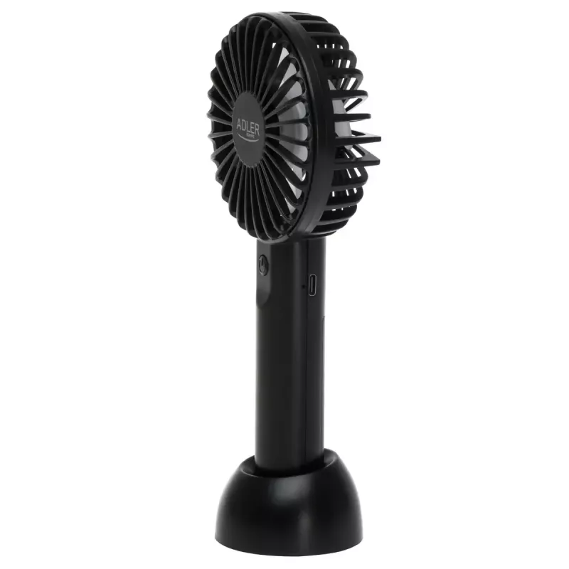 Pöytätuuletin Adler AD 7338 Mini USB — 7 cm halkaisija, 3 nopeutta, musta