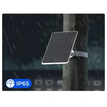 Aurinkopaneeli Reolink SP3-W 12W 6V USB-C IP65 ulkokäyttöön, 360° vaakasuora, 90° pystysuora, 4 m kaapeli, teknopolymeeri, valkoinen