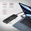 Axagon HUE-F7A 7x USB 3.2 Gen 1 ALU FLAT -keskitin micro-virta IN 1m USB-A USB 3.2 Gen 1 (3.1 Gen 1) Type-A 5000 Mbit/s musta