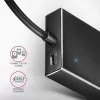 Axagon HUE-F7A 7x USB 3.2 Gen 1 ALU FLAT -keskitin micro-virta IN 1m USB-A USB 3.2 Gen 1 (3.1 Gen 1) Type-A 5000 Mbit/s musta