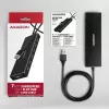 Axagon HUE-F7A 7x USB 3.2 Gen 1 ALU FLAT -keskitin micro-virta IN 1m USB-A USB 3.2 Gen 1 (3.1 Gen 1) Type-A 5000 Mbit/s musta