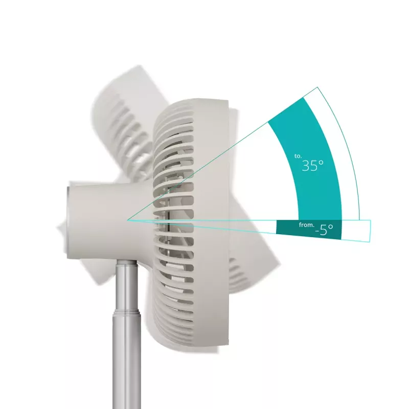 Jalallinen tuuletin Duux Rize Flex 21 cm, 4 nopeutta, oskillaatio, 10 W, greige
