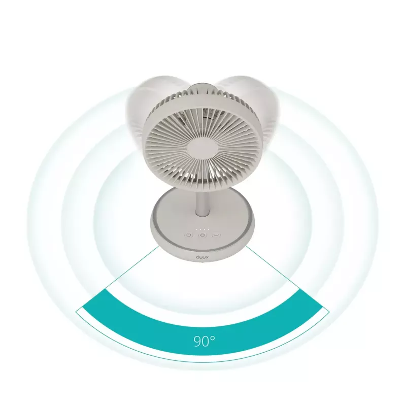 Jalallinen tuuletin Duux Rize Flex 21 cm, 4 nopeutta, oskillaatio, 10 W, greige