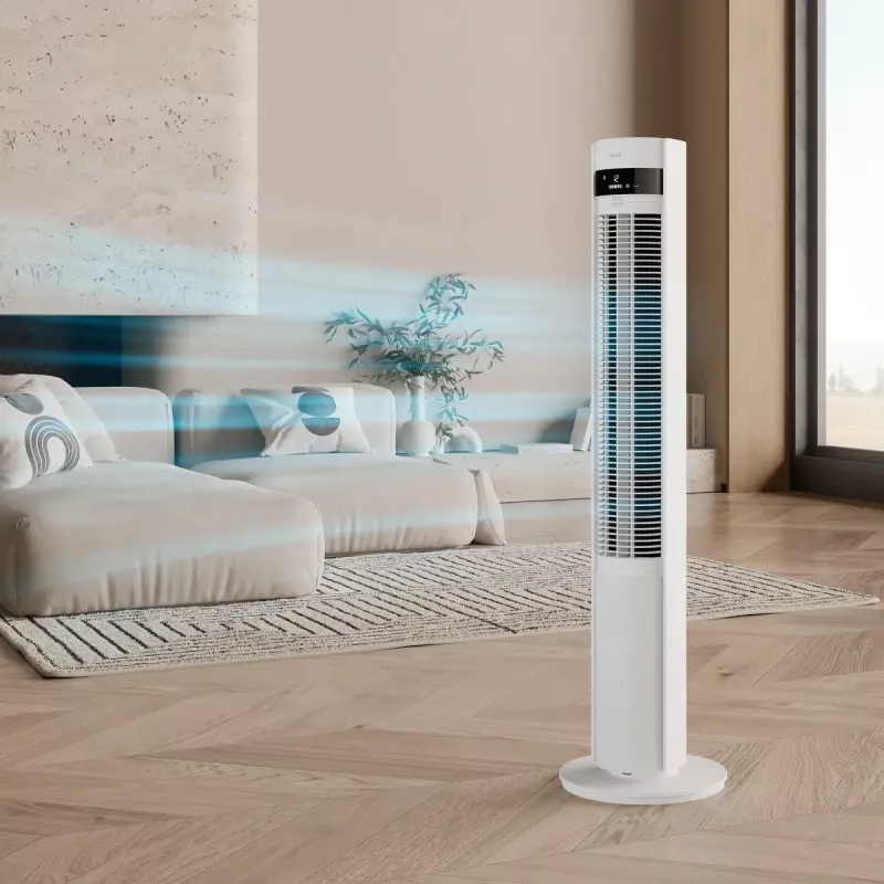 Tornituuletin Duux Elevate DXTF02 — 29 cm halkaisija, 12 nopeutta, oskillaatio, 4–40 W, valkoinen