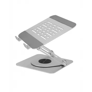 Laptop-teline RAIDSONIC IB-NH300-R, alumiini, hopea, sopii 17