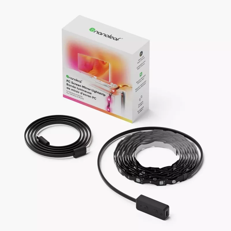 LED-valonauha Nanoleaf N7601K00-1LS4D 2,5 m, 10 W, monivärinen RGB