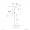 Neomounts TV-pöytäteline ruuvattava DS42-430BL12 enint. 50 kg 23-43
