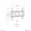 Neomounts TV-pöytäteline ruuvattava DS42-430BL14 enint. 50 kg 32-55