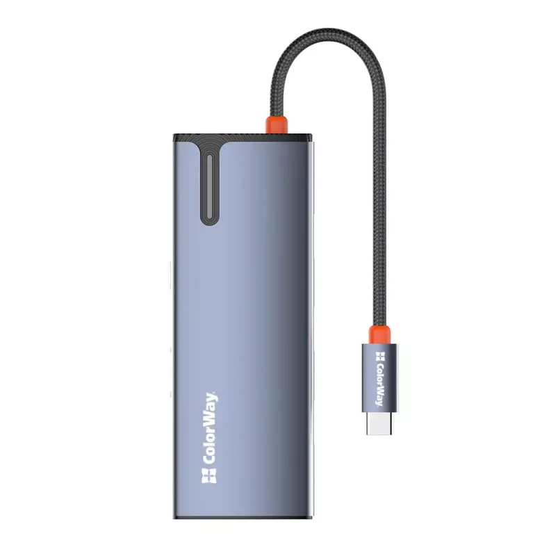 Telakointiasema ColorWay CW-HUB01 5-in-1 USB-C HDMI:llä ja Ethernetillä