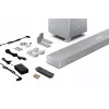 Sharp HT-SBW53121(SL) 3.1.2 Dolby Atmos/DTS:X äänipalkki langattomalla subwooferilla, 550 W, Bluetooth, hopea