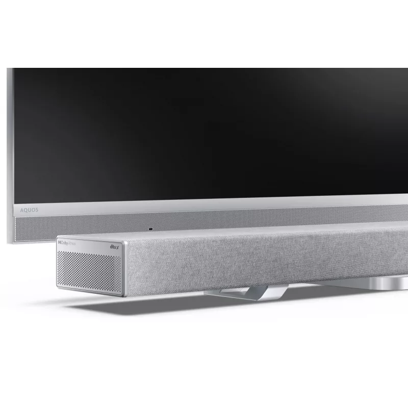 Sharp HT-SBW55121(SL) 5.1.2 Dolby Atmos/DTS:X äänipalkki langattomalla subwooferilla, 650 W, Bluetooth, hopea