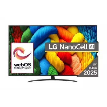 LG NanoCell AI 65NANO81A3A TV 165,1 cm (65 inch) 4K Ultra HD Smart TV Wi-Fi musta