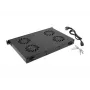 Yläpaneeli LANBERG AK-1503-B — 1U, 4 tuuletinta, integroitu tuuletin, virtakytkin, 230 V, 76 W, 483×322×44,5 mm