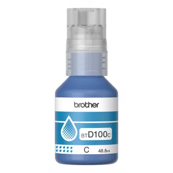 Mustepullo Brother BTD100C syaani alkuperäinen 48,8 ml Brother-tulostimiin, 91 g