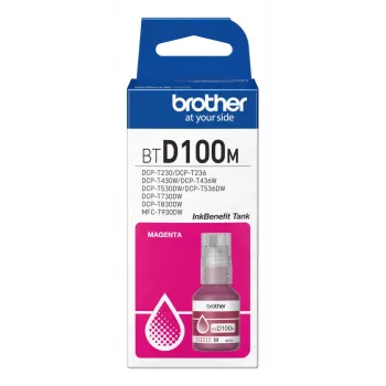 Mustepullo Brother BTD100M magenta alkuperäinen, 48,8 ml, 5000 sivua