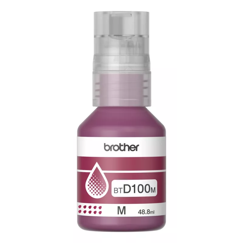 Mustepullo Brother BTD100M magenta alkuperäinen, 48,8 ml, 5000 sivua