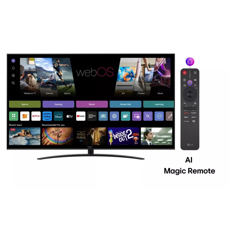LG NanoCell AI 75NANO81A3A TV 190,5 cm (75 inch) 4K Ultra HD Smart TV Wi-Fi musta