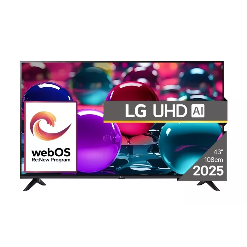 LG UHD AI 43UA73003LA TV 109,2 cm (43 inch) 4K Ultra HD Smart-TV Wi-Fi musta