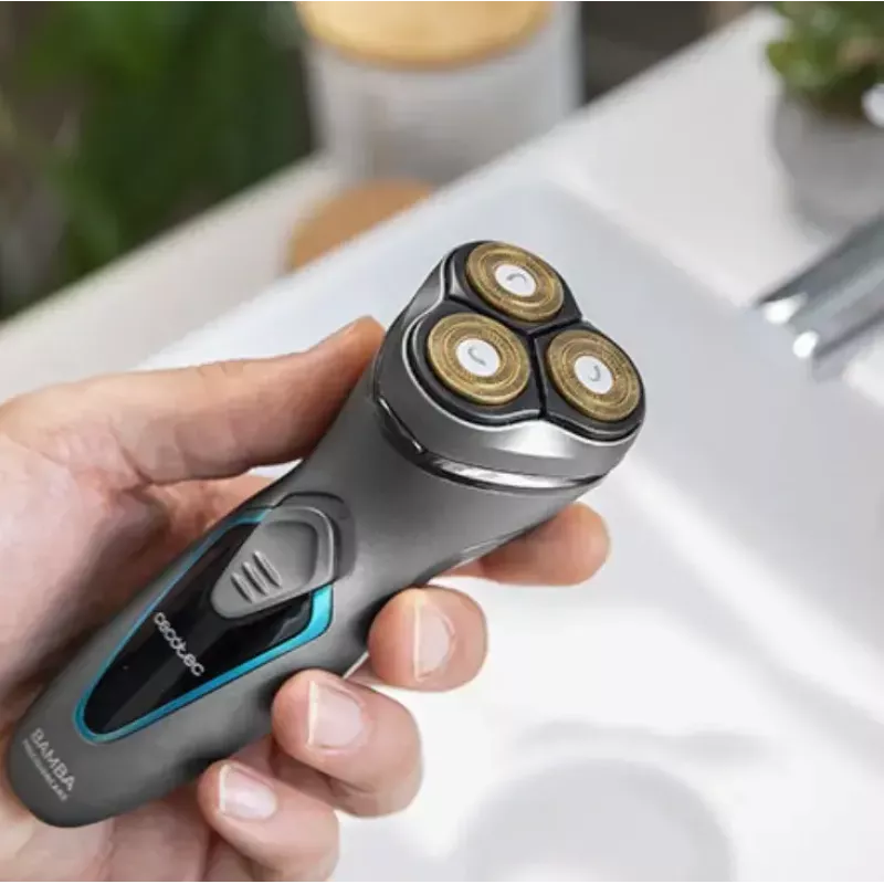 Cecotec 04199 miesten parranajokone, pyöriväterä, trimmeri Titan 3D-pää