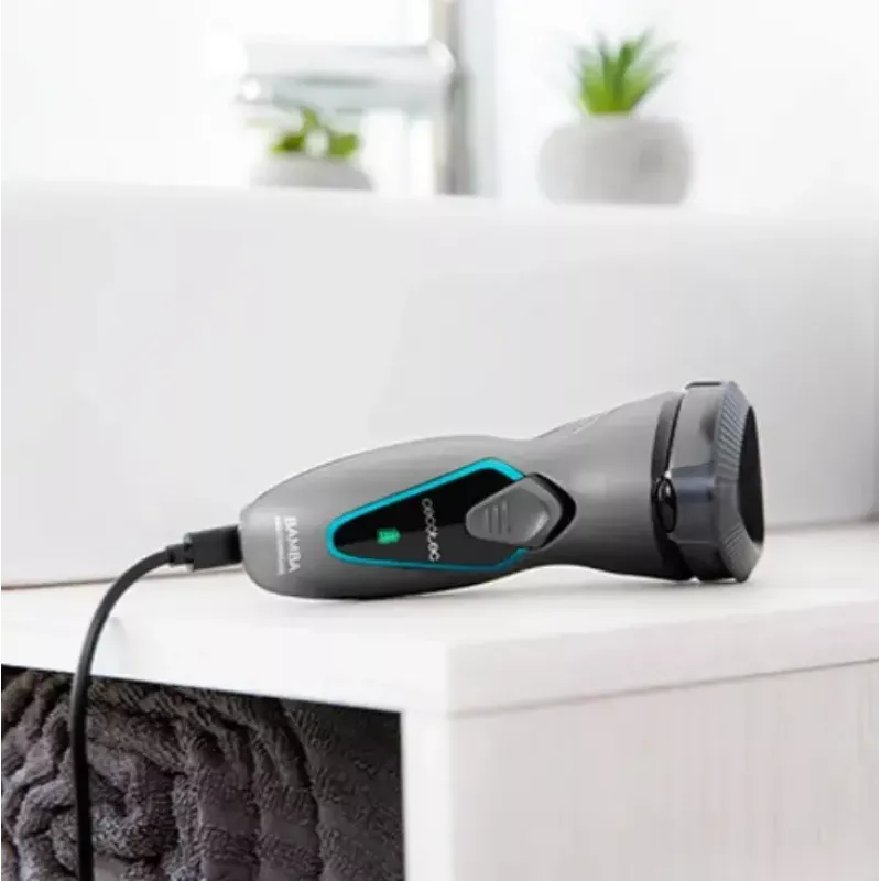 Cecotec 04199 miesten parranajokone, pyöriväterä, trimmeri Titan 3D-pää