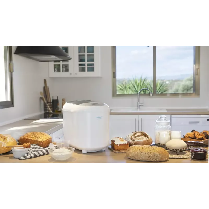 Cecotec Bread&Co 1000 Delicious leipäkone, 19 ohjelmaa, enintään 1 kg, LCD-näyttö