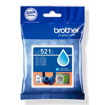 Brother LC521C alkuperäinen mustekasetti - syaani