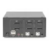 DIGITUS 2-porttinen DisplayPort DualView 60 Hz 4K 60fp monialustainen tuki