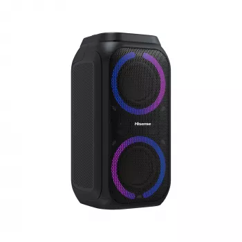 Kannettava juhlakaiutin HISENSE Party Rocker 160 — 160 W RMS, 2.0 kanavaa, IPX4, musta, 6,3 kg