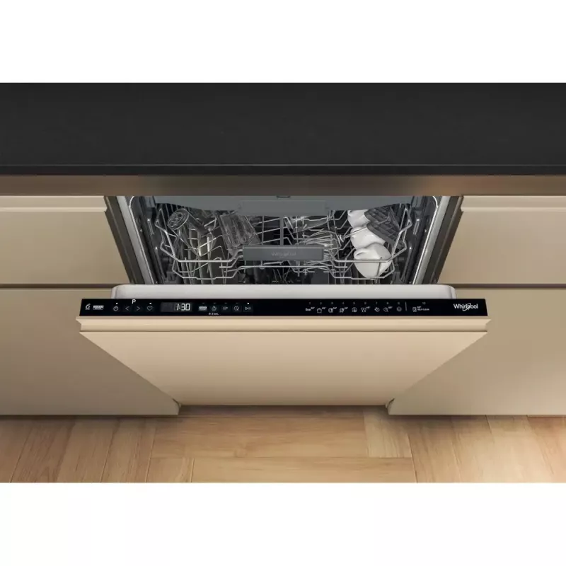 Kalusteisiin asennettava astianpesukone Whirlpool WH6IC16B4M6T0, 16 astiastoa, 44 dB