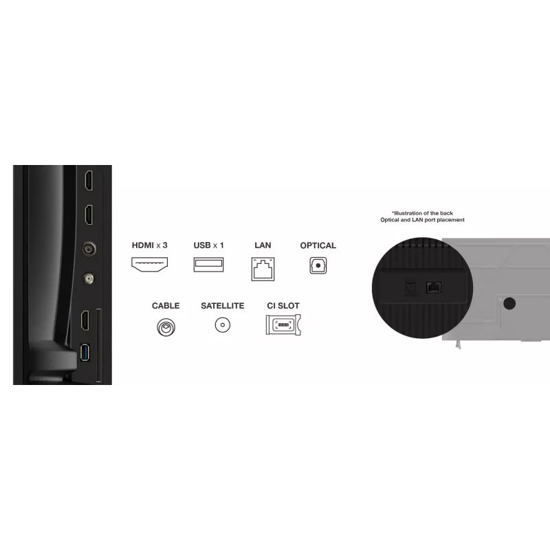 TCL 55T69C 55 inch QLED 4K Ultra HD TV, Direct-LED, Google TV, HDR10+, 60Hz, Dolby Atmos, Wi‑Fi/Bluetooth