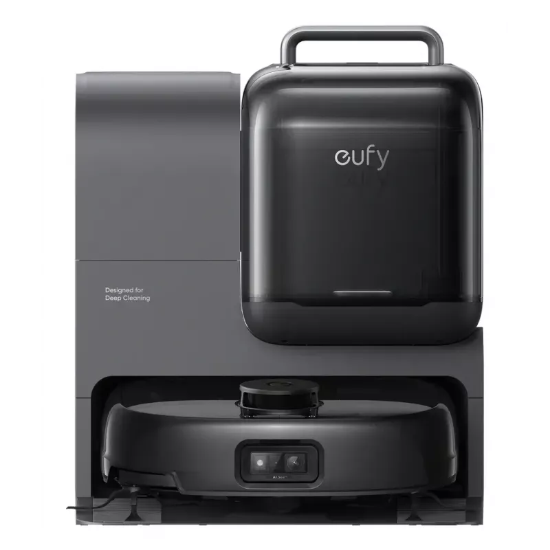 Eufy Omni E28 T2352G11 imuroiva ja mopppaava robotti-imuri, 20000 Pa, 3 l pölysäiliö, all-in-one-asema itsetyhjennyksellä, musta