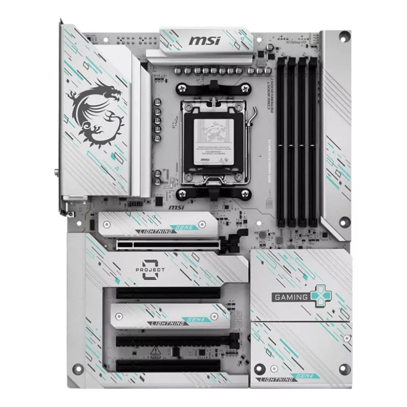 Emolevy MSI B850 GAMING PLUS WIFI PZ — AMD B850, kanta AM5, ATX, DDR5, 4x DIMM, 3x M.2, Wi‑Fi, Bluetooth